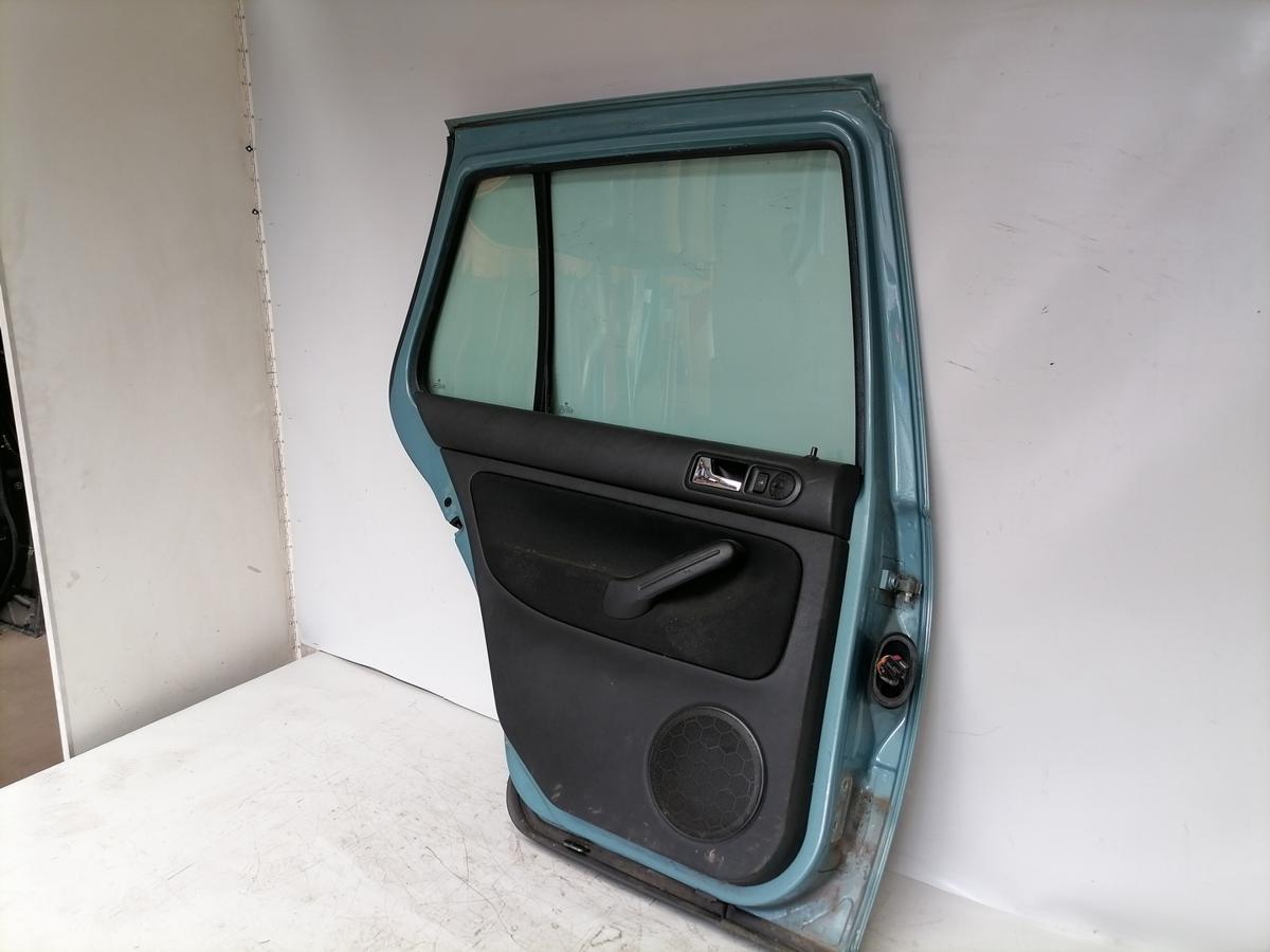 VW Golf 4 original T&uuml;r hinten links LB6N Elegancegr&uuml;n Metallic Rohbau BJ03